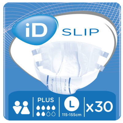 Подгузники для взрослых ID Slip Plus Large талия 115-155 см. 30 шт. (5411416048190) Винница - изображение 1