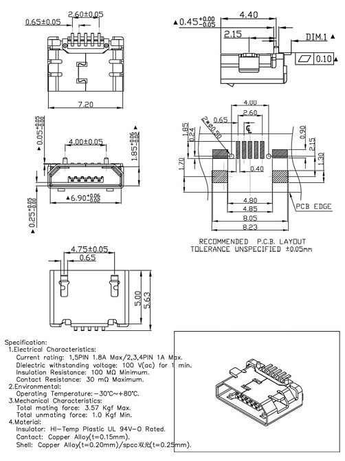 Набор MicroUSB разъёмов для пайки, 100 шт Киев - изображение 6