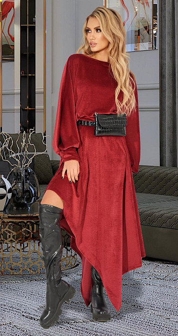 Костюм із трикотажного вельвету (42) Київ - фото 1