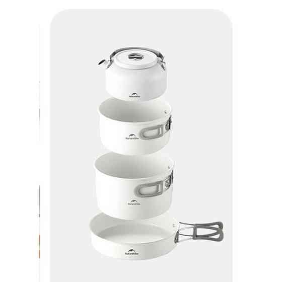 Сковородка со складной ручкой Naturehike CNK2450CF013 (17.5 см) алюминий Белый Винница