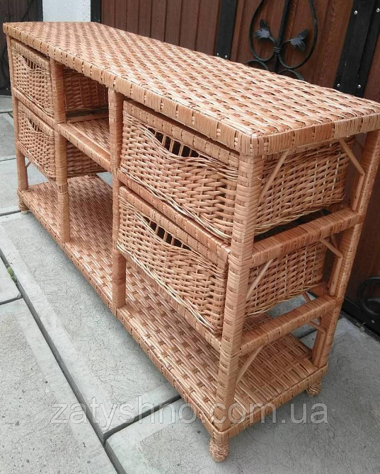 Комод для взуття із лози плетений Київ - фото 7