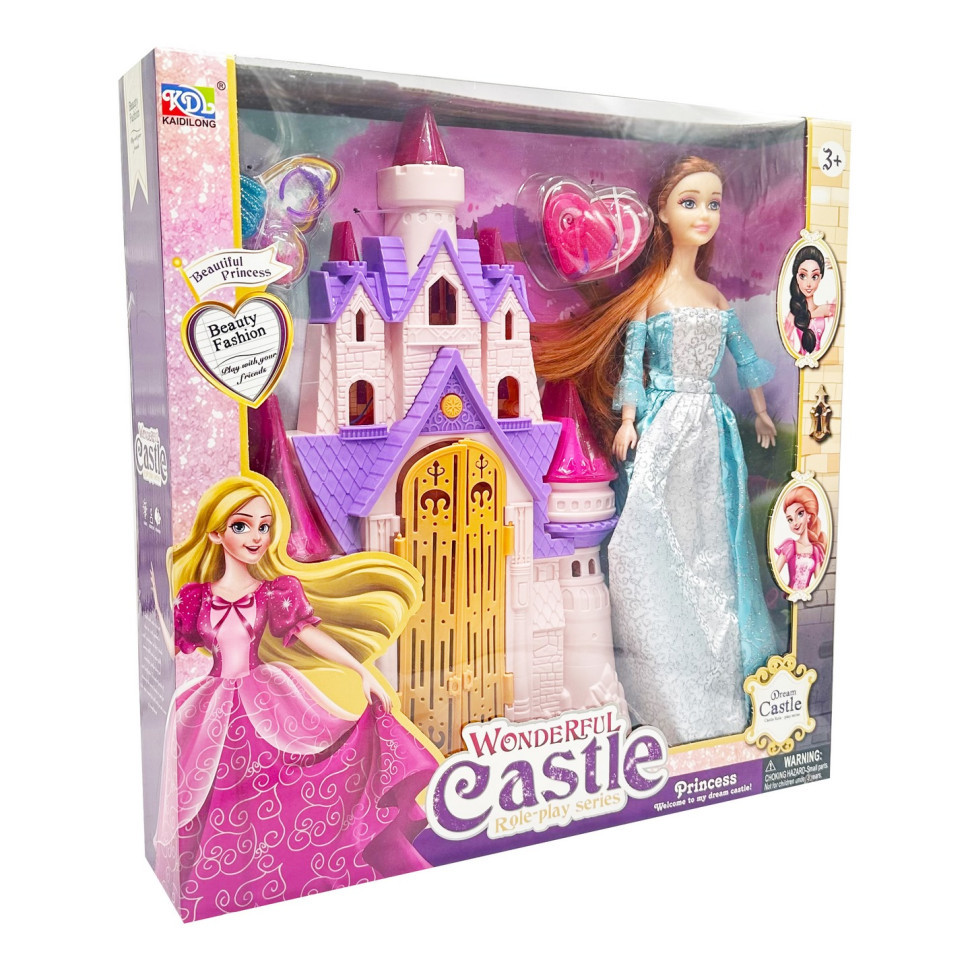 Ігровий набір з лялькою "Замок принцеси" KDL-57 звукові та світлові ефекти Вінниця - фото 1
