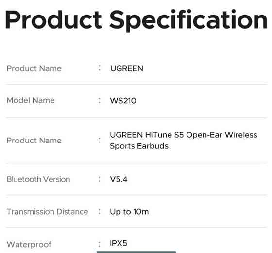 Наушники Беспроводные кліпси Ugreen hi-tune S5 Киев