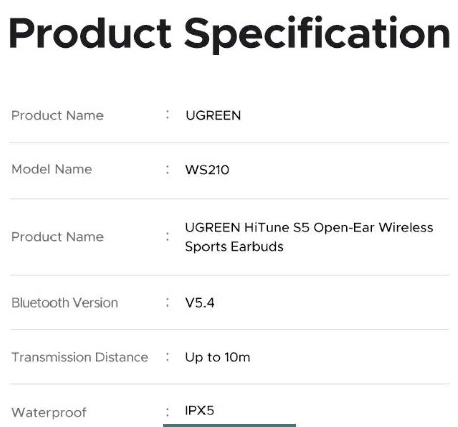Наушники Беспроводные кліпси Ugreen hi-tune S5 Київ - фото 1