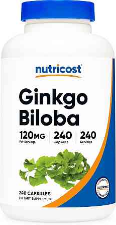 Екстракт листя гінкго білоба Nutricost Ginkgo Biloba, 120 mg, 240 Capsules Луцьк