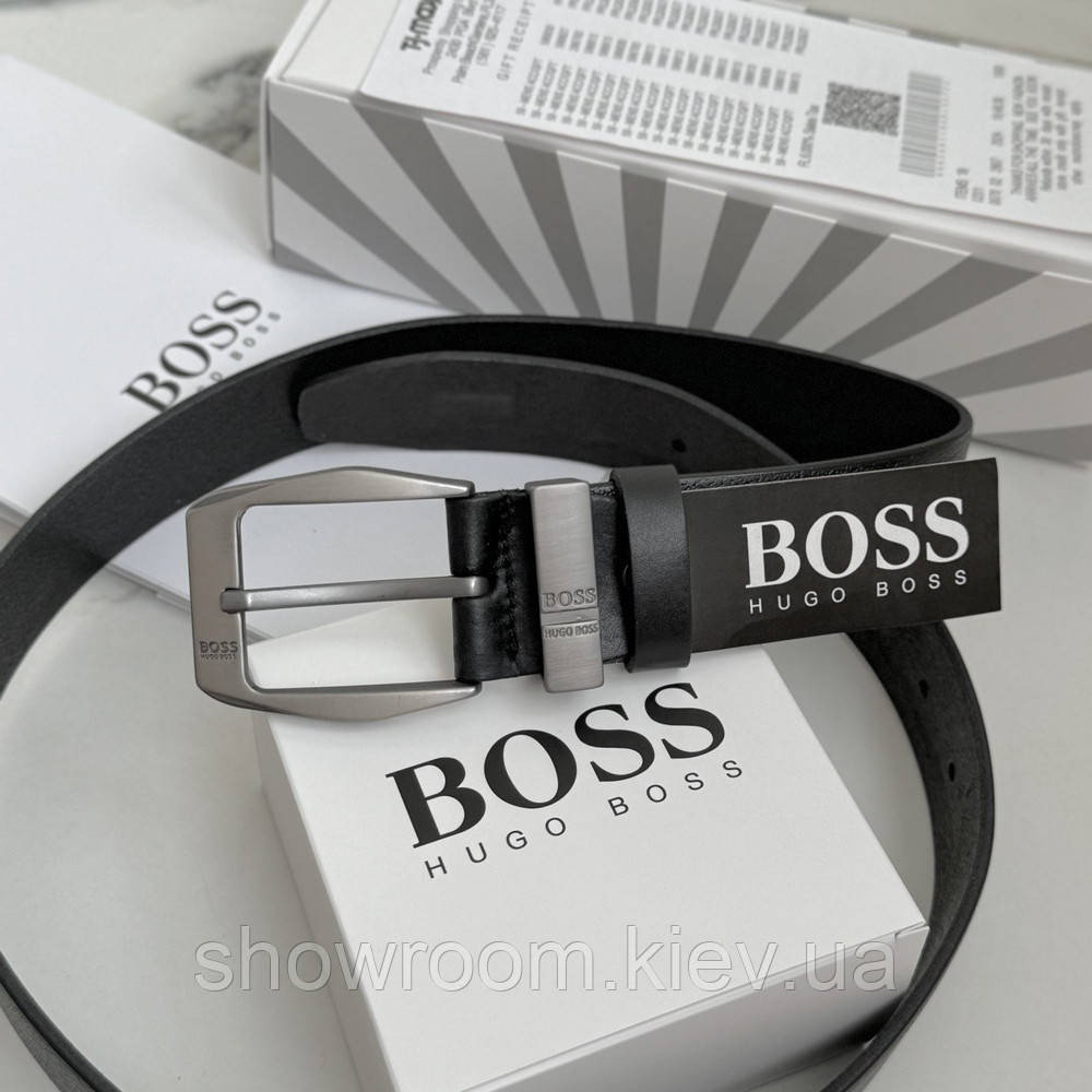 Мужской кожаный пояс Hugo Boss (215) Киев - изображение 6