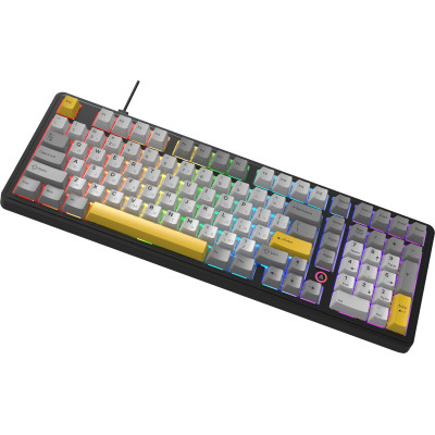 Клавиатура Ajazz AK980 MAX Magnetic Switch USB UA Black/Grey/Yellow (AK980-MAX-M-BGY) Винница - изображение 10