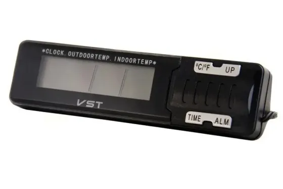 ГОДИННИК ІЗ ВНУТРІШНІМ І ЗОВНІШНІМ ДАТЧИКОМ ТЕМПЕРАТУРИ VST-7065 Київ