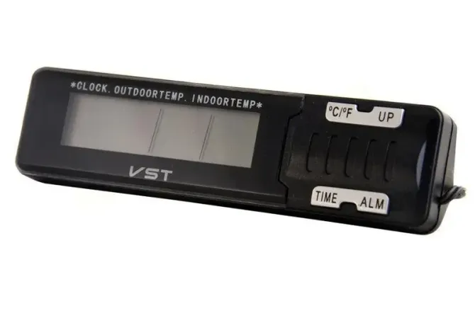 ГОДИННИК ІЗ ВНУТРІШНІМ І ЗОВНІШНІМ ДАТЧИКОМ ТЕМПЕРАТУРИ VST-7065 Київ - фото 4