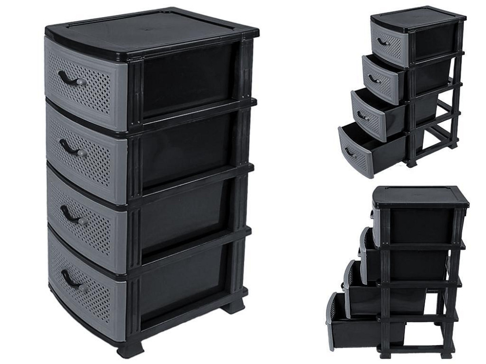 Комод Effe 4 ящика серый Харьков - изображение 2