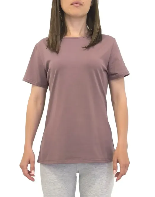 Футболка женская прямого кроя цвет розово-коричневый Bono 950199 46 Киев - изображение 1