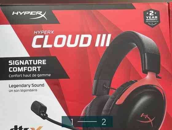 Гарнітура дротова ігрова HyperX Cloud III Black-Red Киев