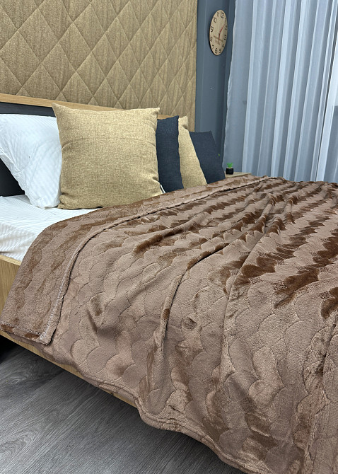 Плед-покривало 200х230 см (+-5см) Капучино (87-253) Київ - фото 2