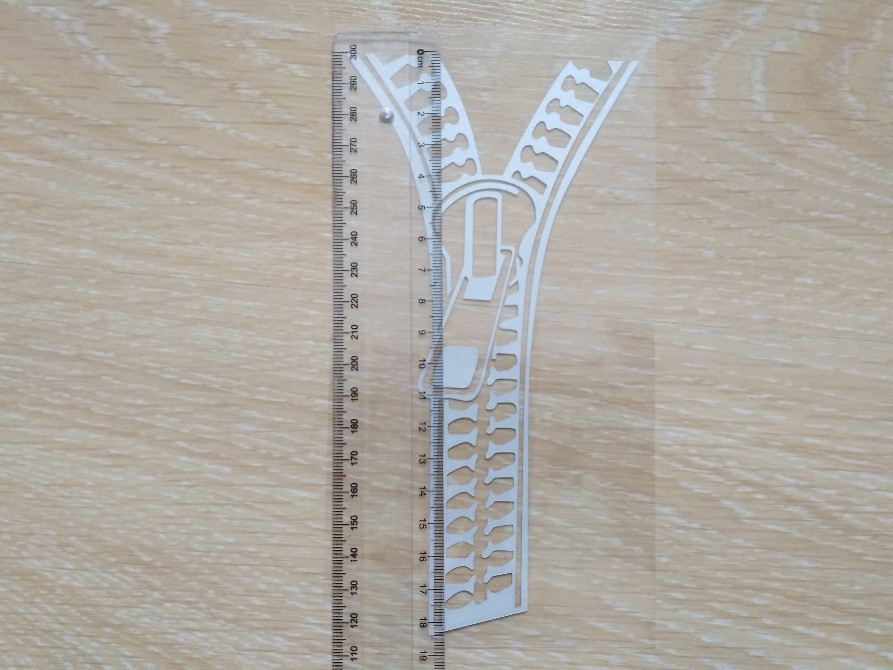 Наклейка на Блискавка Світловідбиваюча застібка Київ - фото 4