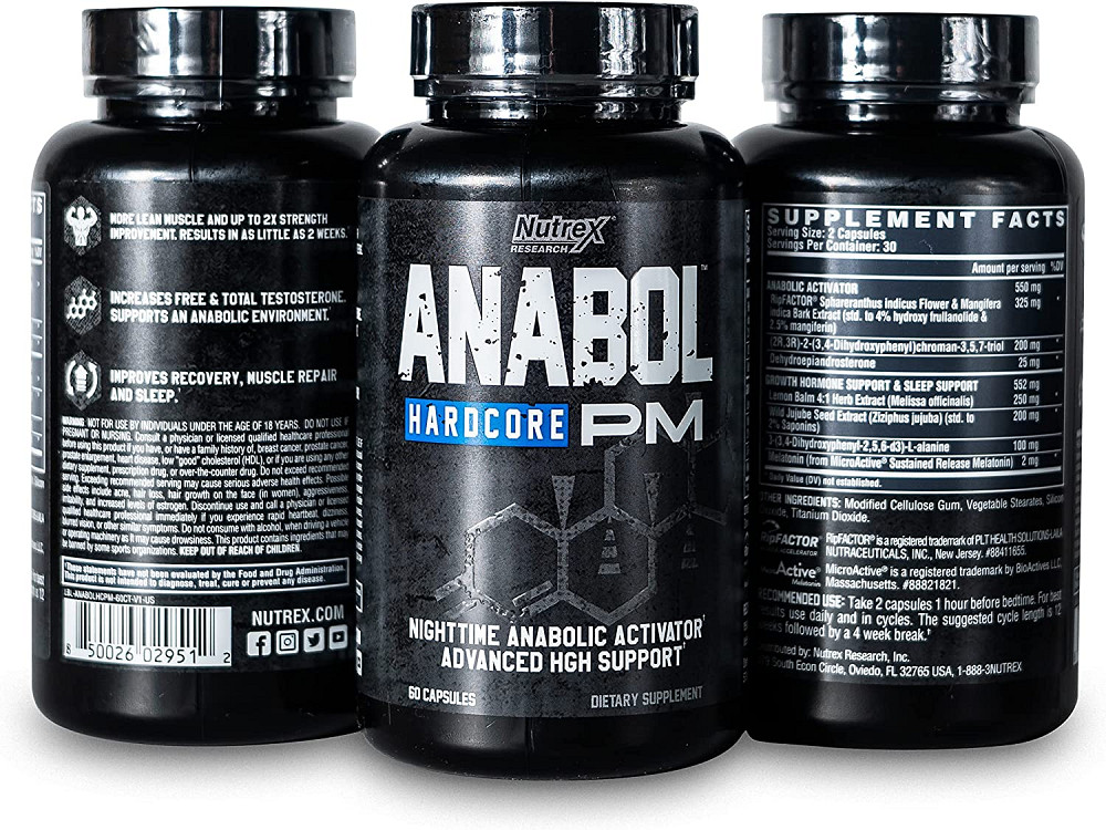 Анаболический комплекс Nutrex Anabol Hardcore PM 60 caps Луцк - изображение 4