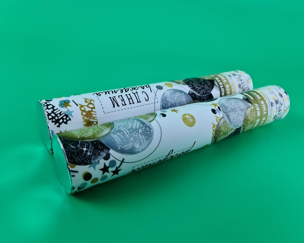 Хлопушка пневматическая шарики Happy Birthday, длина 30 см 4830-09 (1 пачка) Харьков - изображение 2