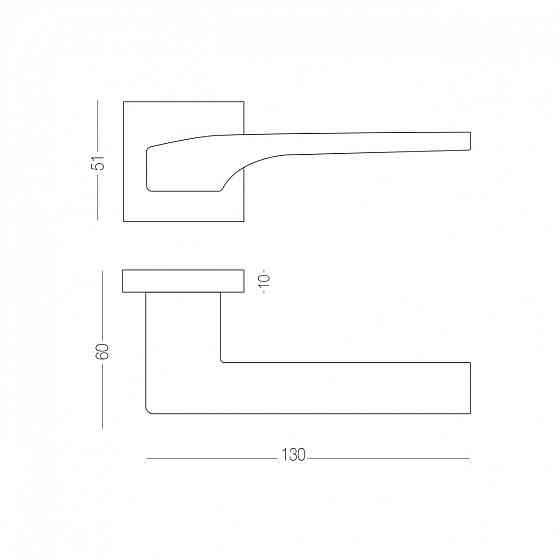 РУЧКА ДЛЯ ДВЕРЕЙ НА РОЗЕТЦІ SIMPLE Київ