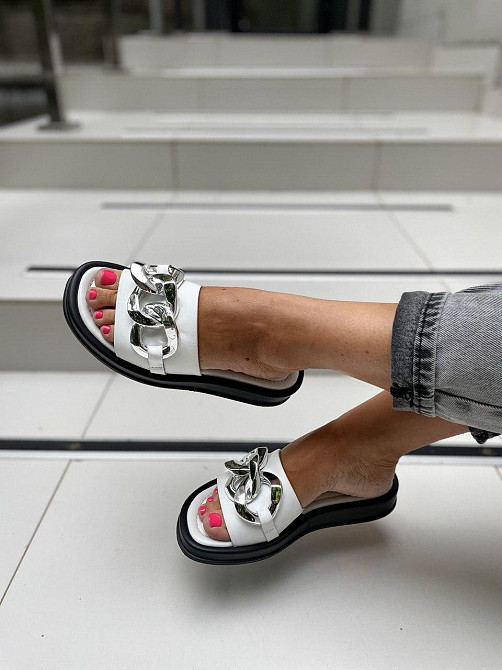 Sothby 's Шльопанці жіночі Sothby 's M-521 білі (літо, шкіра натуральна) (4685) лише 37р.38р. Коломыя - изображение 9