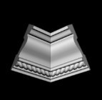 Потолочный плинтус 2м   GP-67   68х17mm для натяжных потолков Днепр - изображение 3