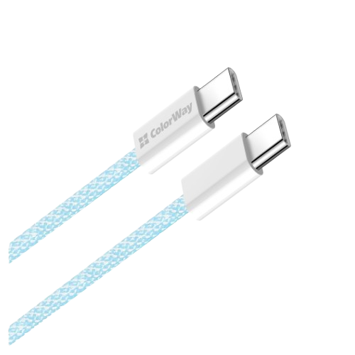 Кабель USB PD Type-C/Type-C ColorWay CW-CBPDCC061-BL 3,0A 60W 1м синій Житомир