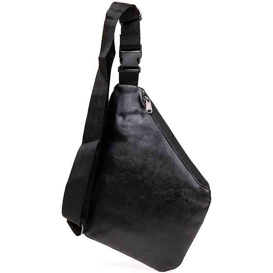 Сумка слинг кожзам Vintage 20565 Черная Киев