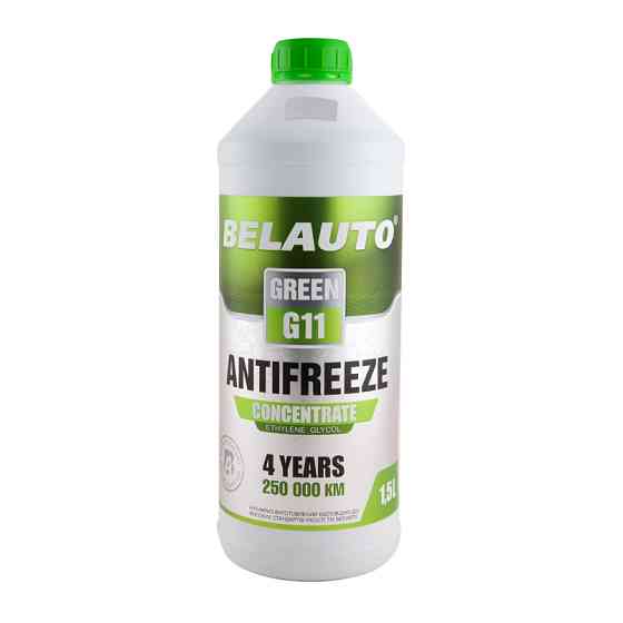 Антифриз Belauto Green G11 зеленый концентрат 1,5л Львов