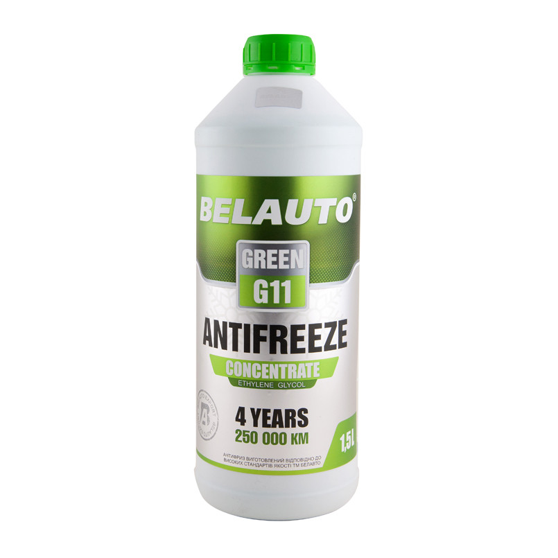 Антифриз Belauto Green G11 зеленый концентрат 1,5л Львов - изображение 1