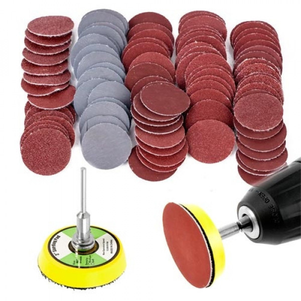 Шлифовальный диск с 100 кругами на липучке 50 мм Киев - изображение 2