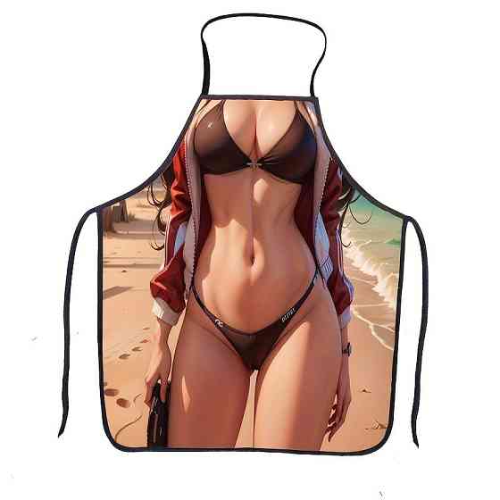 Фартух прикольний дівчина для свята 80 на 60 см різнобарвний Київ