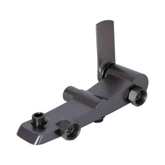 Душевая система пристенная Qtap Slavonice на два потребителя QTSLA110GMB45913 Gunmetal Black PVD графит Киев