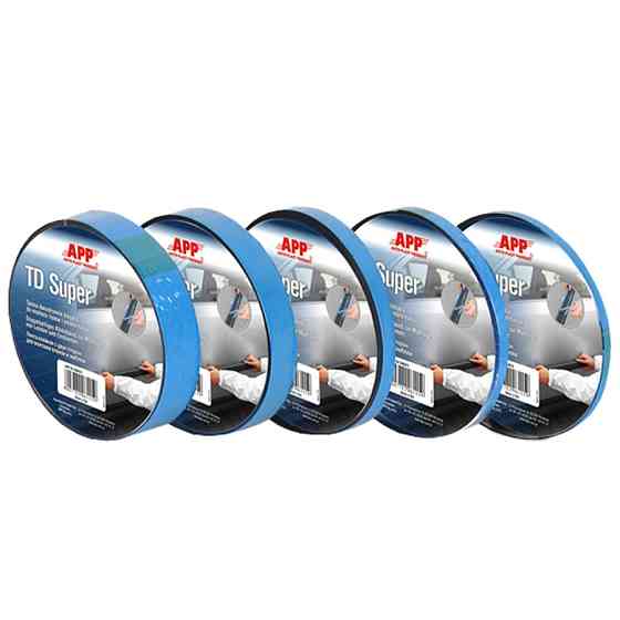 Скотч двосторонній 19мм х 10м  "TD Super" синій APP, 040823 Київ