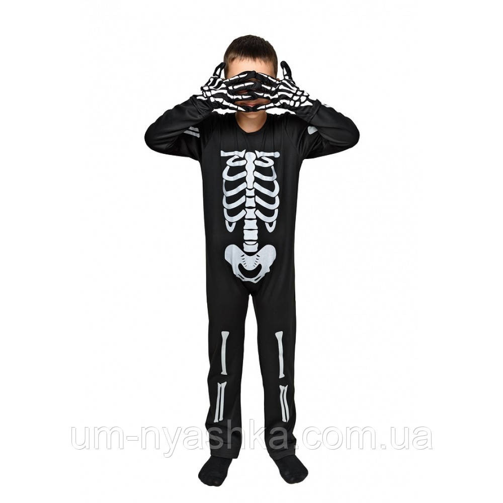 Детский маскарадный костюм на Хэллоуин Скелет светящийся Кривой Рог - изображение 4