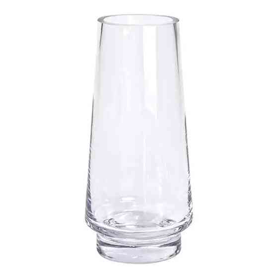 Скляна декоративна ваза для квітів 30 см прозора ваза для інтер'єру 2.6 л HP-10-19 Коломия