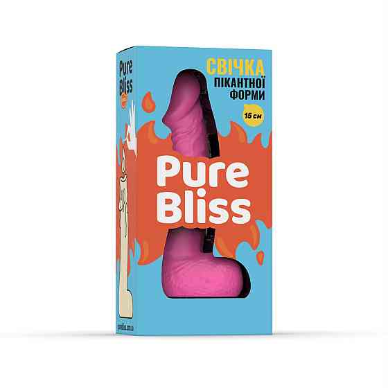 Свічка член Pure Bliss 15 см Pink Sex Aura Київ