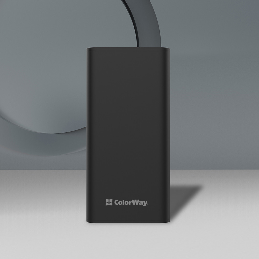 Павербанк 30000mAh ColorWay CW-PB300LPB3BK-F з ліхтариком чорний Житомир - изображение 8