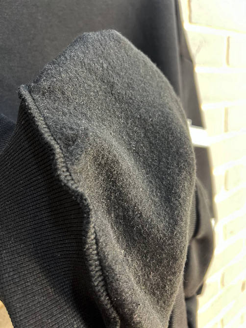 Свитшот женский DAVRAS 6000 оверсайз удлиненный надпись на спине PLEASED утепленный на флисе one size, черный, one size Киев - изображение 5