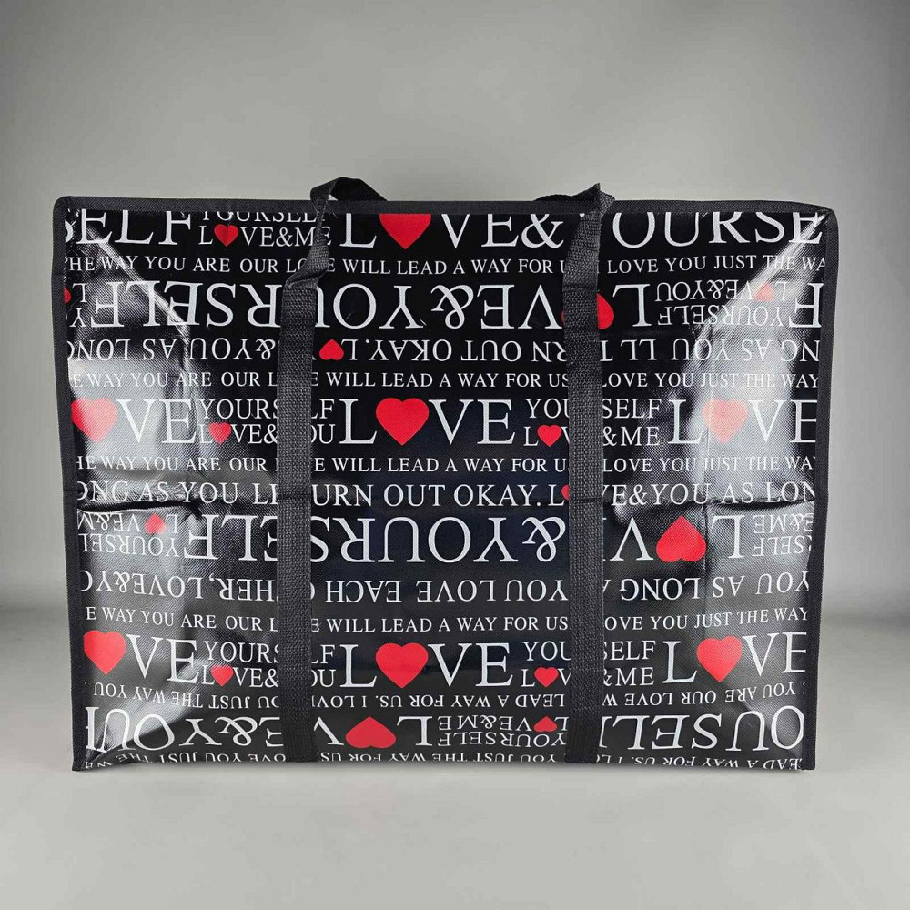 Сумка господарська, поліпропіленова, з кольоровим малюнком No3 Кольорова (60x44x18) (1 шт.) Харків - фото 7