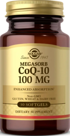 Коензим Q10 Solgar Megasorb CoQ-10 100mg 30 гел капсул Київ