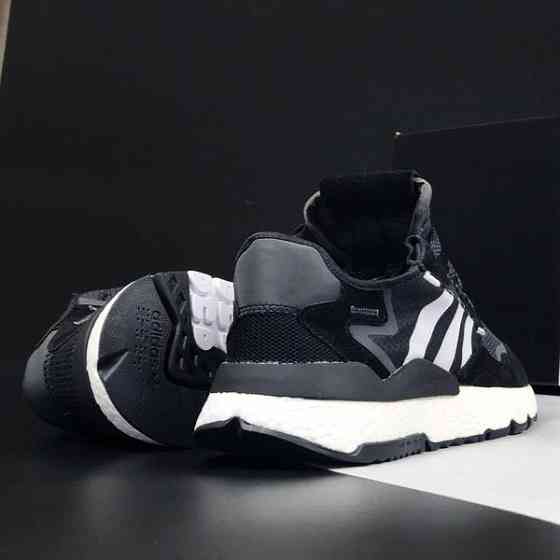 Кросівки Чоловічі Adidas Jogger Чорні Адідас Бігові (розміри: 41,42,43,44,45) Відео Огляд Дніпро