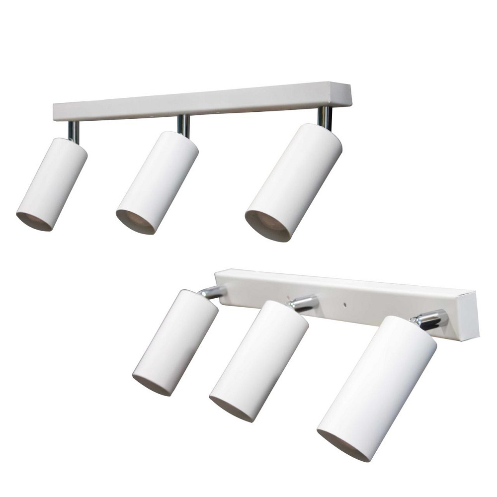 Светильник на планке с поворотними плафонами 3-Е27 Tube NL 1105-3 W Киев - изображение 1