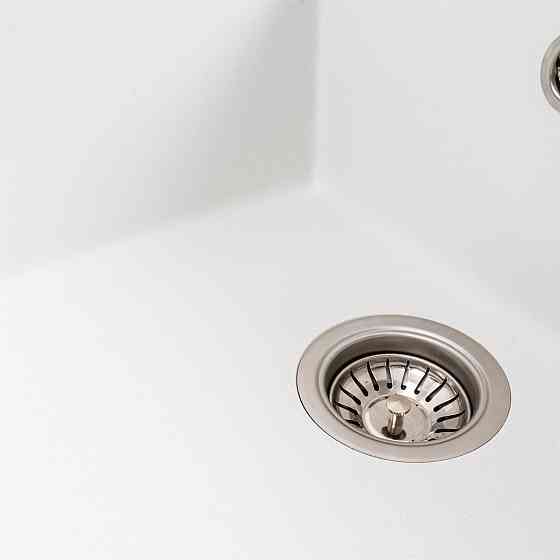 PLATINUM Кухонна мийка гранітна матова 7050 CASCADA Platinum білосніжний Київ