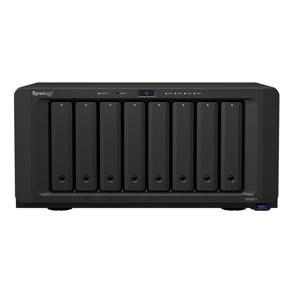 Система зберігання даних SYNOLOGY DS1821+ з 8 відсіками для дисків, 4GB RAM, настільне виконання Київ - фото 1