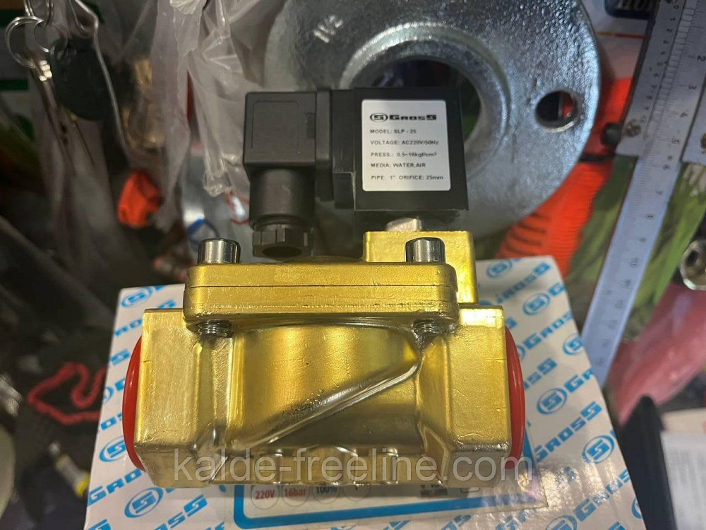 Електромагнітний клапан Gross н/з DN15 (1/2") 220В Харків - фото 1