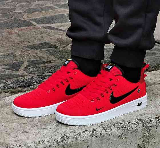 Кроссовки Nike Force Красные Мужские Форсы Найк (размеры: 40,41,42,43) Днепр