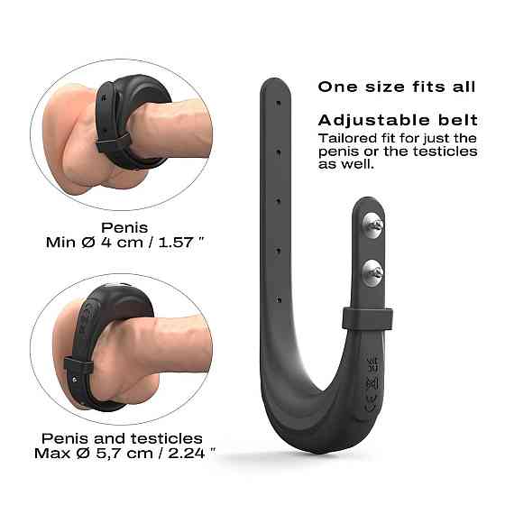 Ерекційне віброкільце Dorcel Fit Vibe Ring, регульований діаметр 4–5,7 см, 10 режимів Sex Aura Київ