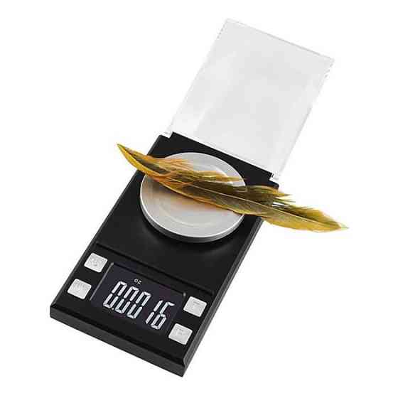 Ваги для вимірювання ваги коштовностей 100г, 0.001г точность Кишенькові на батарейках MA-48 Львів