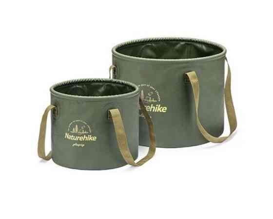 Складное ведро для воды из ПВХ Naturehike NH20SJ040, 20 л, зеленый Ровно