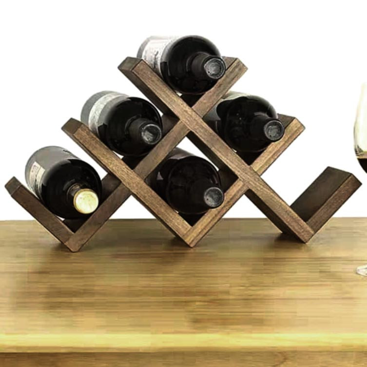 Настільна винна полиця "Буфада" сепія Миколаїв - фото 1