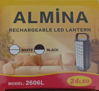 Акумуляторний LED-ліхтар Almina 2606L з , 24 LED, 2 режими, переносний, чорний Одеса - фото 7