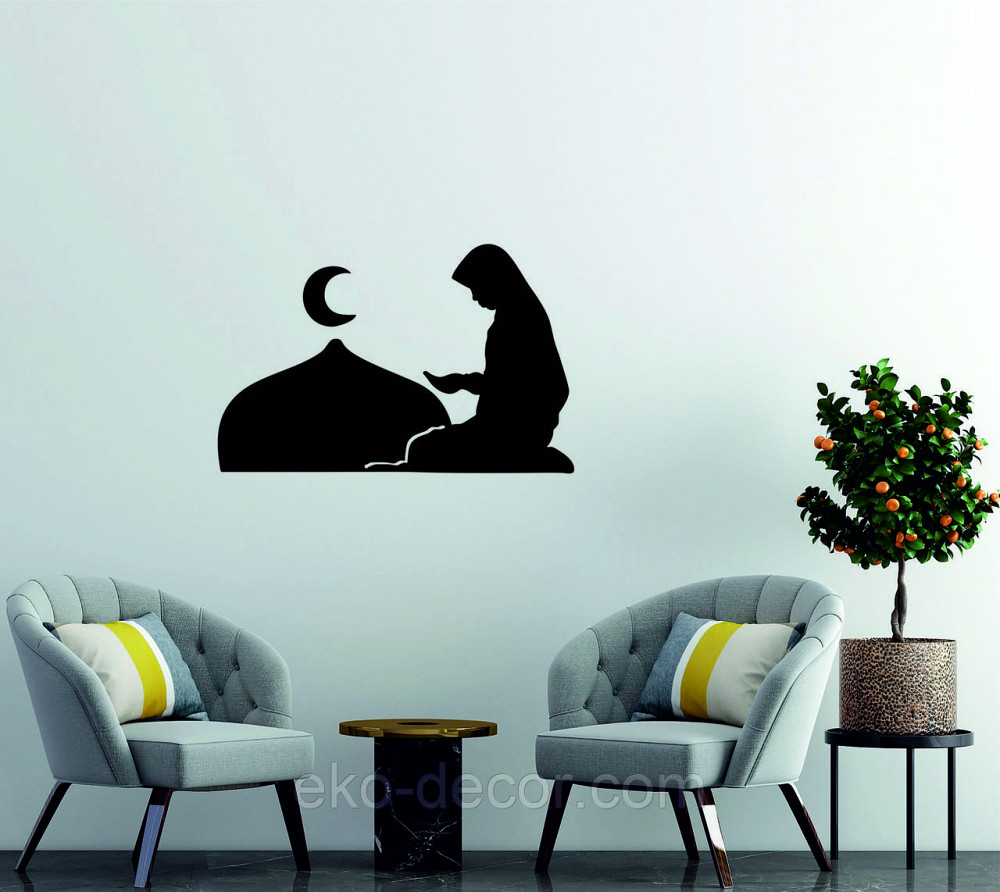 Декоративне настінне Панно «Іслам» Декор на стіну 110*71 см, Чорний Київ - фото 7